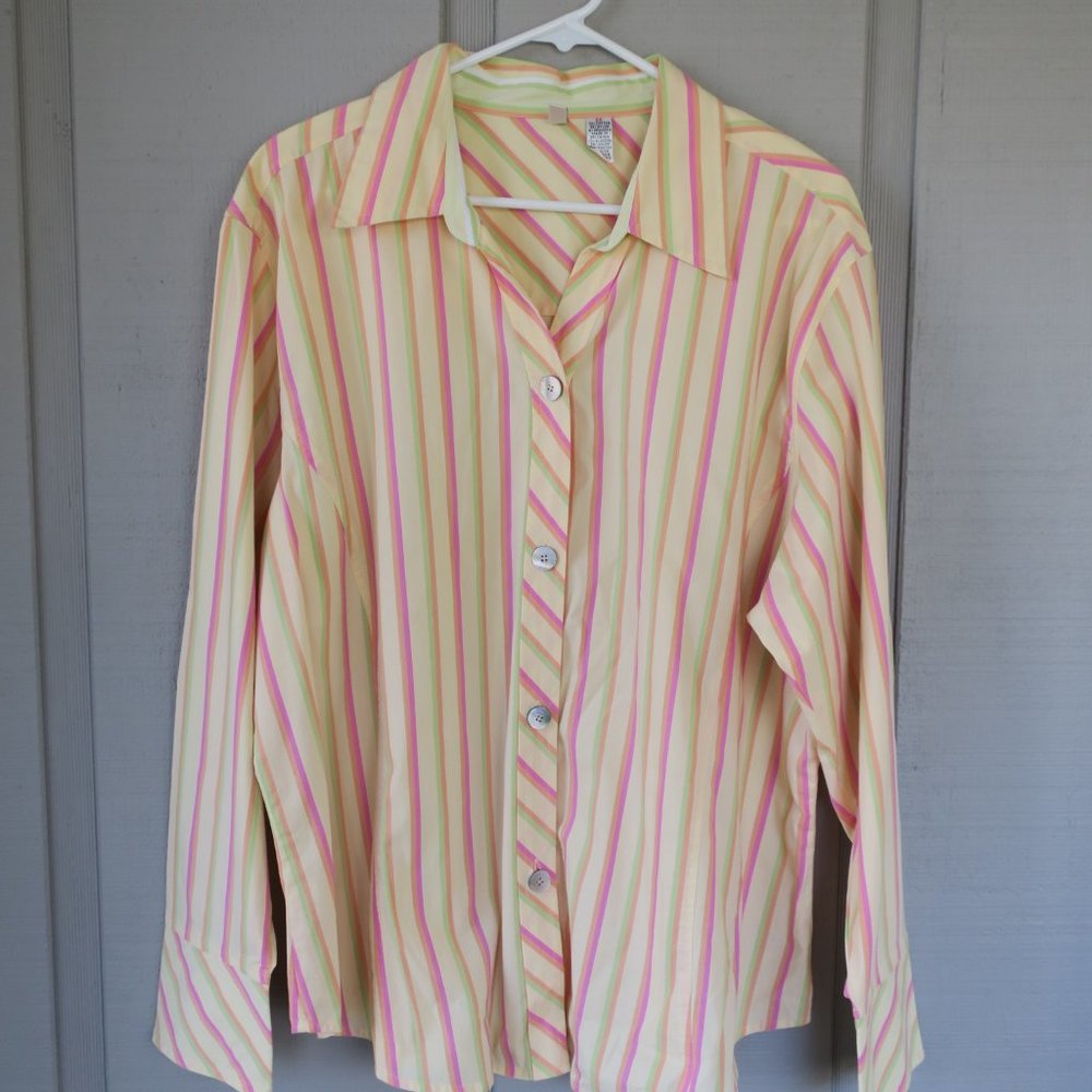 Bill Blass Jeanwear Woman Button Shirt 2X